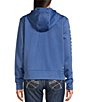 Color:Dutch Blue - Image 2 - Half Zip Front Long Sleeve Hoodie