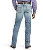 Color:Blue - Image 2 - M2 Relaxed Stirling Stretch Bootcut Jeans
