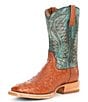 Color:Brandy/Roaring Turquoise - Image 4 - Men's Gallup Western Boots