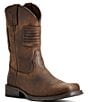 Color:Distressed Brown - Image 1 - Men's Rambler Patriot Western Boots