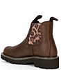Color:Distressed Tan - Image 3 - Fatbaby Leather Twin Gore Lug Sole Booties
