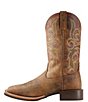 Color:Distressed Brown - Image 3 - Women's Hybrid Rancher Leather Western Mid Boots