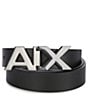 Color:Black - Image 1 - AX 1#double; Reversible Leather Belt