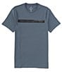 Color:Silver - Image 1 - Chest Stripe Logo Short Sleeve T-Shirt