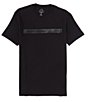 Color:Black - Image 1 - Chest Stripe Logo Short Sleeve T-Shirt