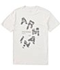 Color:Off White - Image 1 - Curved Logo Short Sleeve T-Shirt