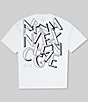 Color:White - Image 1 - Exploding Logo Short Sleeve T-Shirt