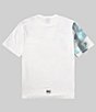 Color:Off White/Camo - Image 2 - Half Camo Short Sleeve T-Shirt