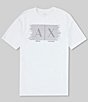 Color:White - Image 1 - Line Box Logo Short Sleeve T-Shirt