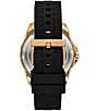 Color:Black - Image 3 - Men's Spencer Three-Hand Date Black Silicone Strap Watch