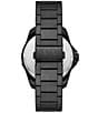 Color:Black - Image 3 - Men's Spencer Three-Hand Date Black Stainless Steel Bracelet Watch