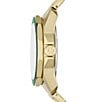 Color:Gold - Image 2 - Men's Spencer Three-Hand Date Gold-Tone Stainless Steel Bracelet Watch