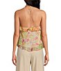 Color:Yellow Multi Floral - Image 2 - Alix Floral Print Rosette Sleeveless Top