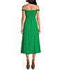 Color:Kelly Green - Image 2 - ASTR The Label Harlyn Off-The-Shoulder Midi Dress