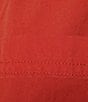 Color:Ginger Spice - Image 4 - Ballard Solid Weave Flat Front Elastic Drawstring Waist Cropped Pants