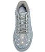 Color:Silver - Image 4 - Azure Rhinestone Platform Sneakers