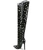 Color:Black - Image 3 - Starling Pearl and Crystal Thigh High Boots