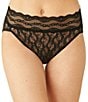 Color:Night - Image 1 - Lace Kiss High Leg Brief Panty