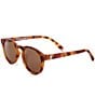 Color:Brown - Image 1 - Baby/Little Boys Newborn-5 years Keyhole Sunglasses