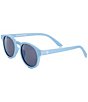 Color:Blue - Image 1 - Baby/Little Boys Newborn-5 years Keyhole Sunglasses