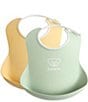 Color:Yellow/Green - Image 1 - BABYBJORN 2-Pack BPA -Free Catchable Baby Bib