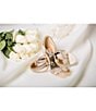 Color:Ivory - Image 5 - Finesse Satin Ankle Strap Block Heel Dress Sandals