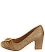 Color:Gold - Image 3 - Girls' Athena Glitter Jewel Ornament Pumps (Youth)