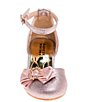 Color:Pink Glitter - Image 4 - Girls' Elizabeth Rhinestone Satin Bow Glitter Dress Shoes (Youth)