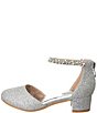 Color:Silver - Image 3 - Girls' Felicia Satin Glitter Shoes (Youth)