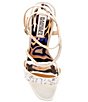 Color:Ivory - Image 5 - Sally Crystal Embellished Ankle Strap Dress Sandals