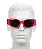 Color:Fuchsia - Image 3 - Unisex BB0258S 58mm Cat Eye Sunglasses
