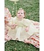 Color:Sunshine - Image 3 - Baby Girls Newborn-18 Months Juliet Puffed-Sleeve Organza Dress