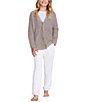 Color:Beach Rock - Image 4 - Big Girls 6-14 CozyChic®Cable Button Cardigan