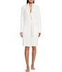 Color:Sea Salt/Shell - Image 1 - CozyChic® Ultra Lite Tipped Ribbed Short Robe