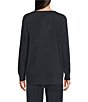 Color:Tidewater - Image 2 - CozyChic Ultra Lite® V Neck Hi-Low Coordinating Pullover