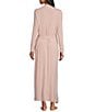 Color:Faded Rose - Image 2 - Luxe Milk Jersey Long Sleeve Duster Robe