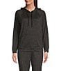 Color:Heather Carbon - Image 1 - Malibu Collection® Butterchic Knit® Coordinating Hoodie