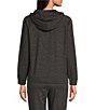 Color:Heather Carbon - Image 2 - Malibu Collection® Butterchic Knit® Coordinating Hoodie