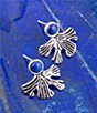 Color:Lapis/Silver - Image 2 - Sterling Silver and Genuine Lapis Stud Earrings