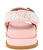 Color:Pink/White Boucle - Image 3 - Beena Boucle Studded Platform Sandals