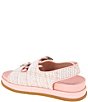 Color:Pink/White Boucle - Image 4 - Beena Boucle Studded Platform Sandals