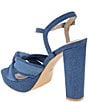 Color:Blue Denim - Image 4 - Orlie Denim Platform Sandals