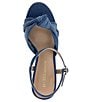 Color:Blue Denim - Image 6 - Orlie Denim Platform Sandals