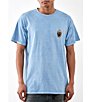 Color:Light Blue Grey - Image 1 - Short Sleeve Crest T-Shirt
