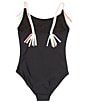 Color:Black - Image 2 - Big Girls 7-16 Tied Up In Love One-Piece Swimsuit