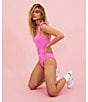 Color:Petal Pink - Image 5 - Sydney Belted One Piece Swimsuit