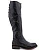 Color:Black Handwash - Image 2 - Manchester Tall Leather Block Heel Riding Boots