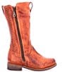 Color:Cognac Rustic - Image 2 - Latifah Leather Side Zip Boots