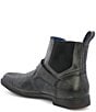 Color:Graphito Rustic White BFS - Image 3 - Men's Michelangelo Rustic Leather Chelsea Boots