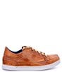 Color:Tan Rustic - Image 2 - Men's Wizard Stitched Leather Sneakers